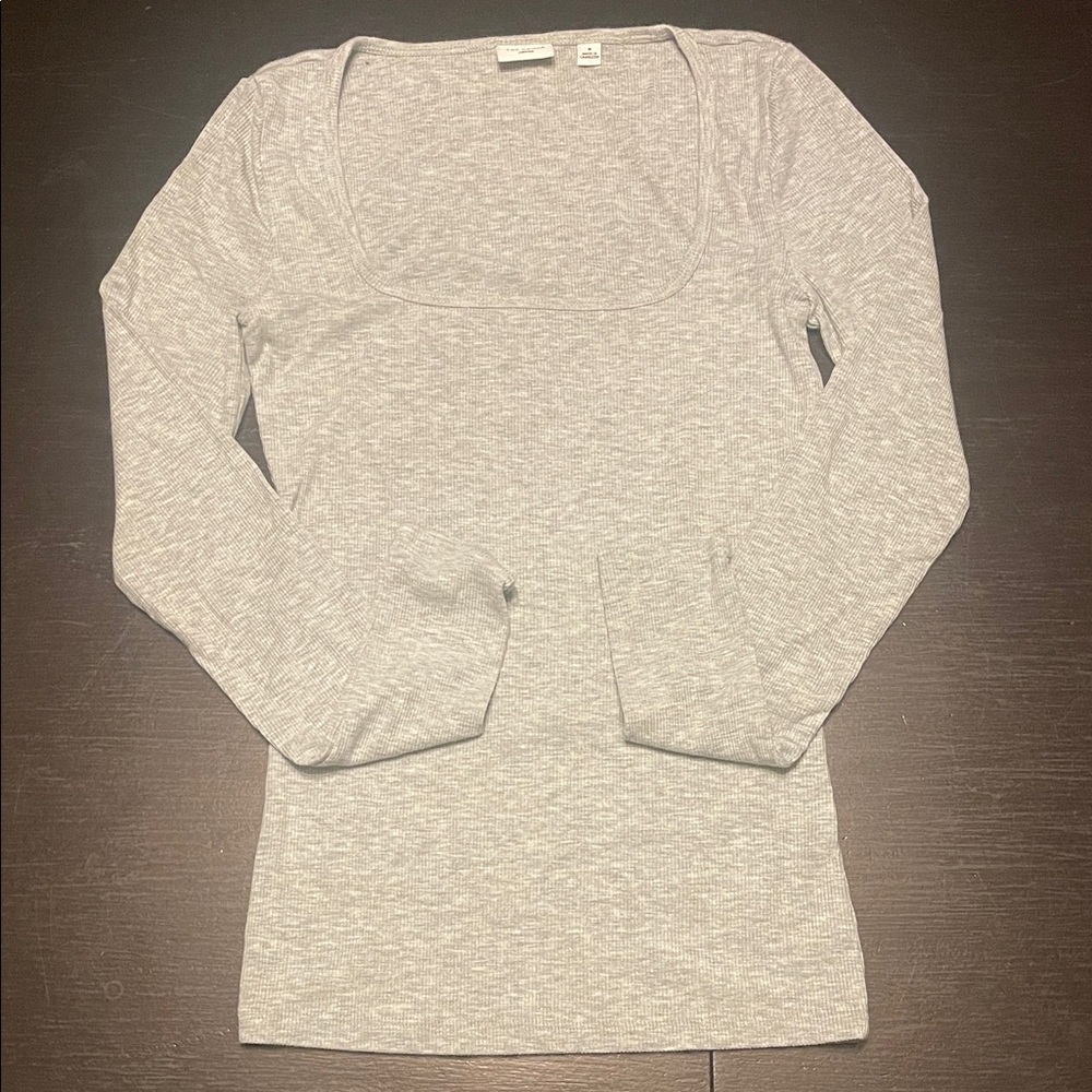 Aritzia Heather Gray Long Sleeve Tee